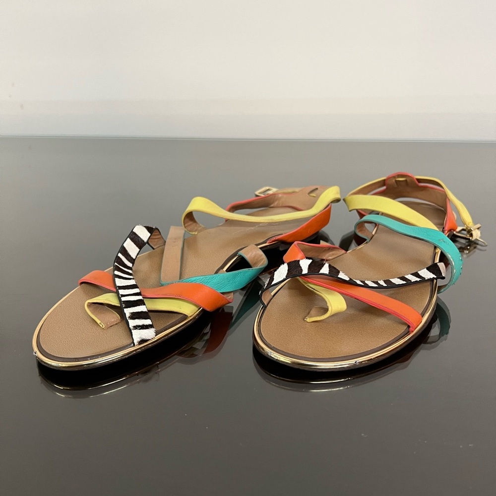 Report Signature Sandals with Multicolor Straps Women’s Size 8 1/2